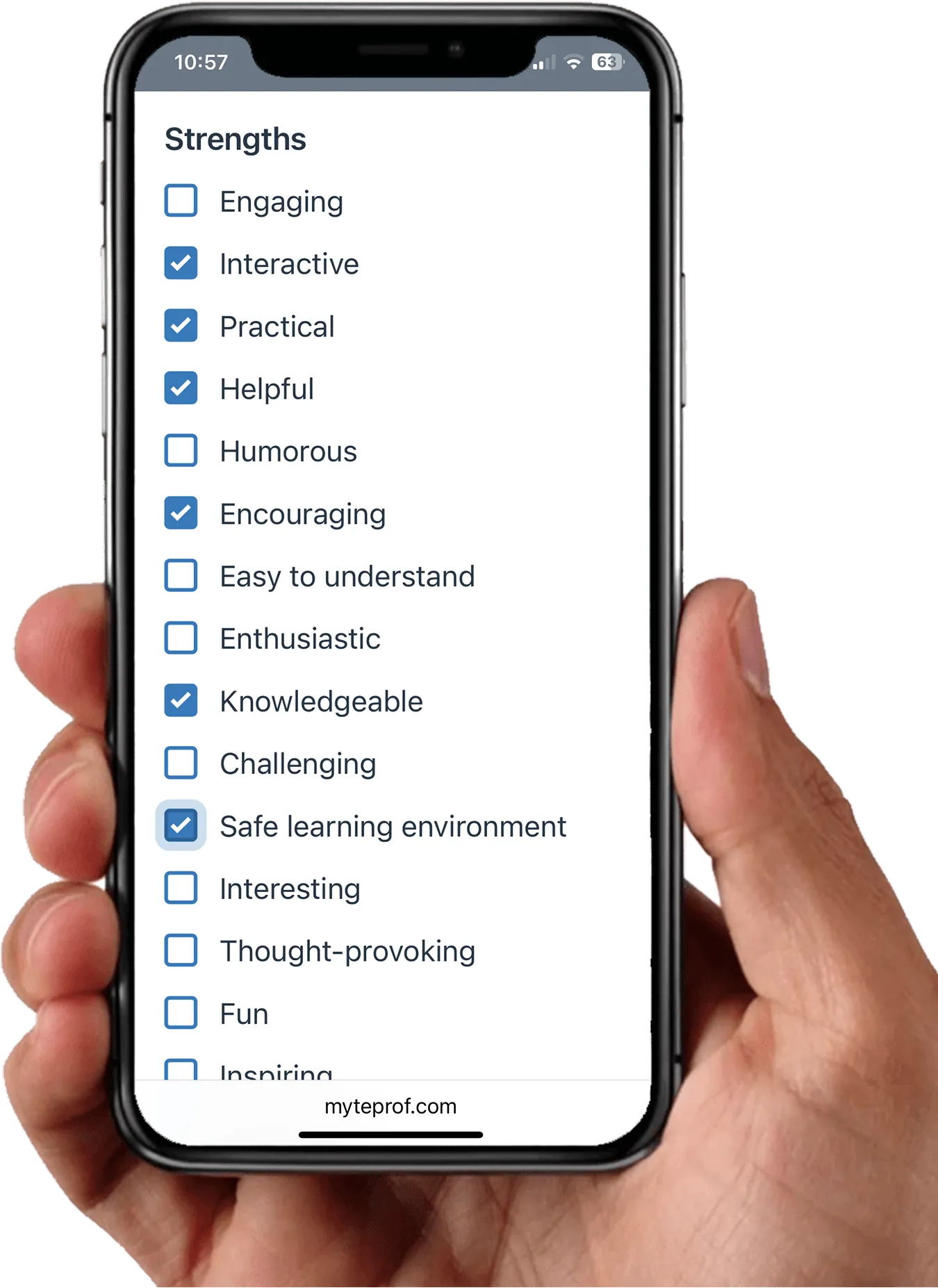 Gather Feedback screenshot on phone